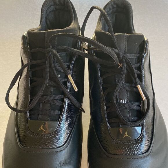 NIKE AIR JORDAN 18 Low Black Chrome 306151 001 Basketball Shoes Size 12 - Picture 2 of 7